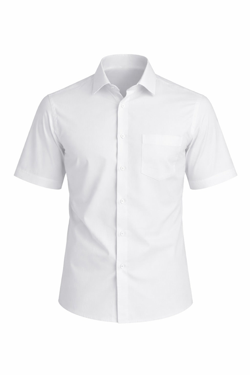 Camisa Social Manga Curta Tradicional Com Bolso