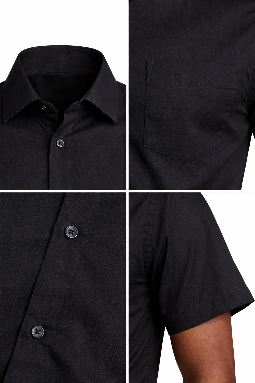 Camisa Social Manga Curta Tradicional Com Bolso