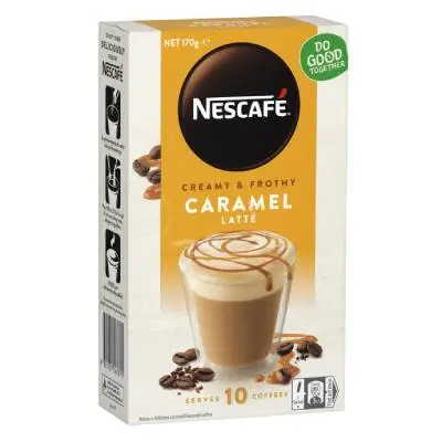 Nescafe Caramel Latte (10 Sachet Packets)