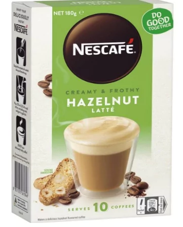 Nescafe Creamy & Frothy Hazelnut Latte 180g