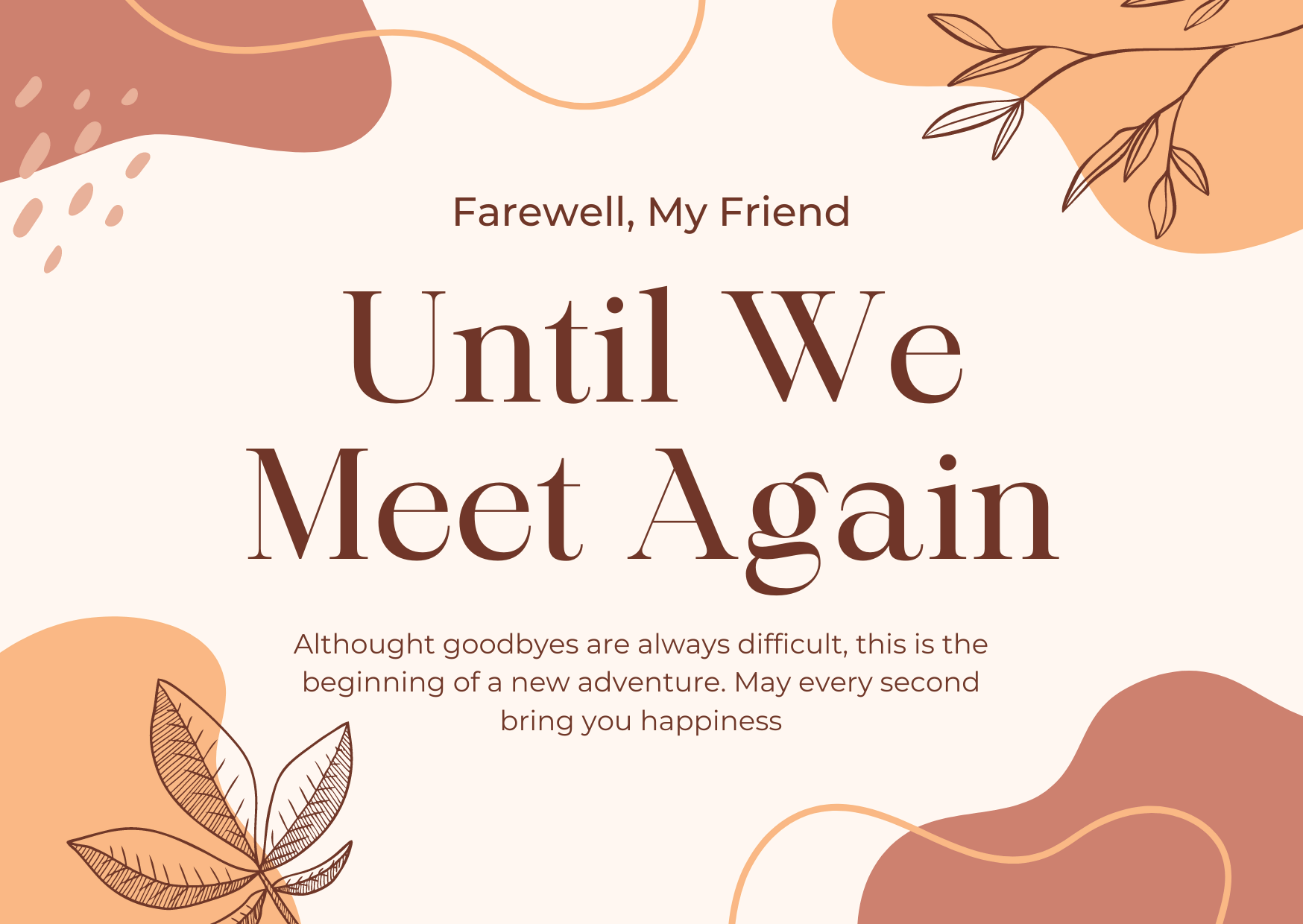 farewell card