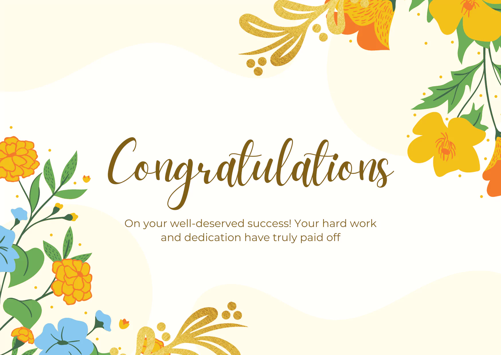 congratulations card